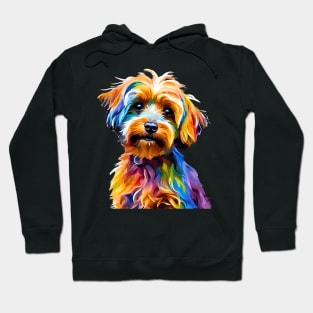 Pop-Art Yorkipoo Impressionism Hoodie